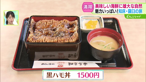 黒ハモ丼　1500円